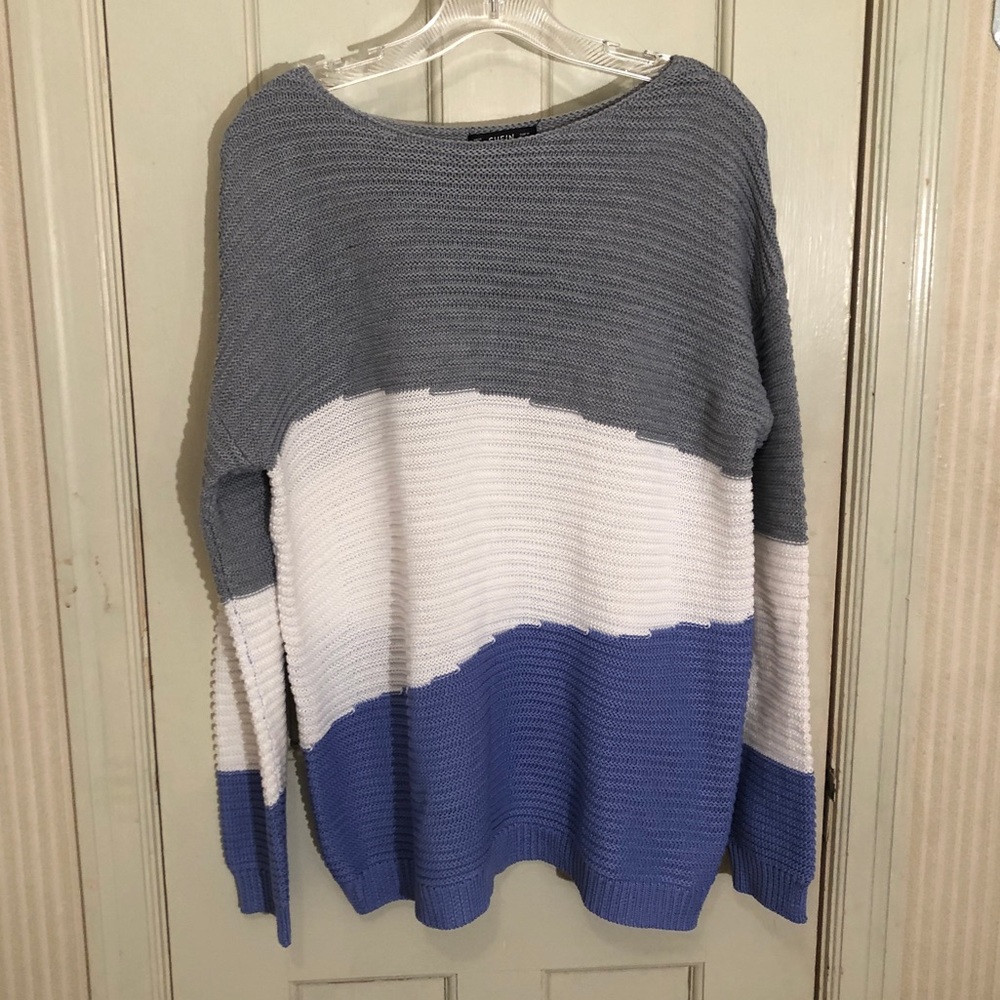 Shein Tri-Colored Sweater